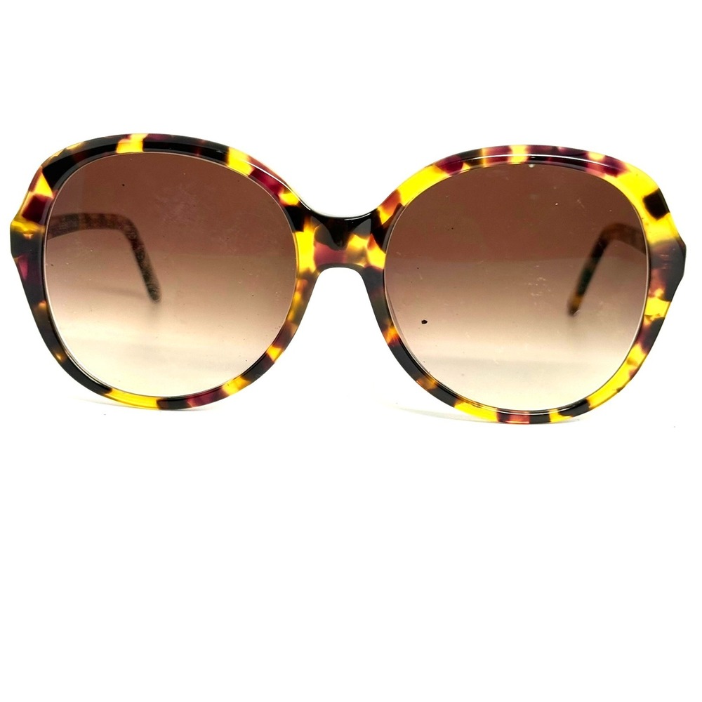 EyeBuyDirect Sheila Oversized Round Tortoiseshell Sunglasses Yellow Purple C1